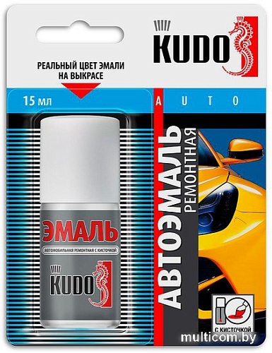 Автомобильная краска Kudo Эмаль автомобильная ремонтная с кисточкой KU-70606 (15 мл, с кисточкой, Млечный путь 606)