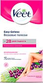 Полоска для депиляции Veet Набор для депиляции Easy Gel-Wax для нормальной кожи (12 шт)