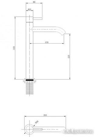 Смеситель Abber Wasser Kreis AF8111RG (розовое золото)