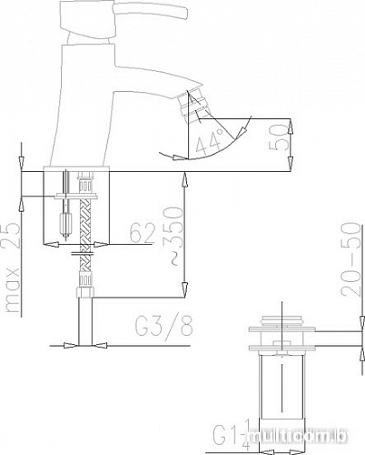 Смеситель Armatura Diament 4107-011-00