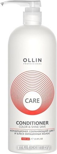 Кондиционер Ollin Professional Care сохраняющий цвет и блеск окрашенных волос 1 л
