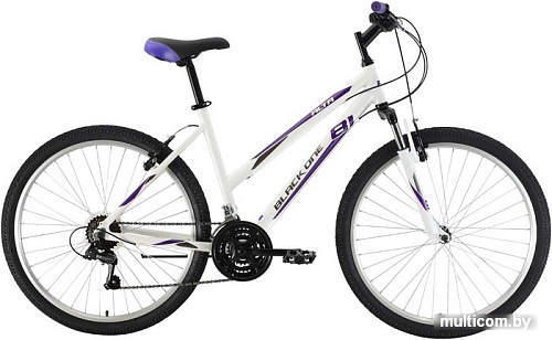 Велосипед Black One Alta 26 Alloy р.18 2021 (белый/фиолетовый)