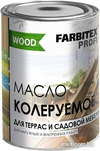 Масло Farbitex Profi Wood 0.9 л (махагон)