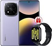 Смартфон Xiaomi Redmi Note 14 Pro+ 5G 8GB/256GB международная версия (фиолетовый) + умные часы Xiaomi Redmi Watch 5 Active (черный) по акции