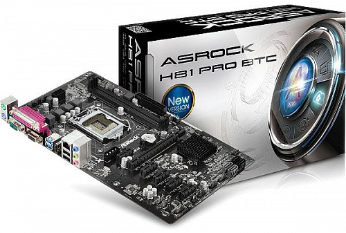 Материнская плата ASRock H81 Pro BTC