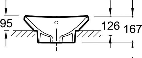 Умывальник Jacob Delafon Escale E1325 41x41