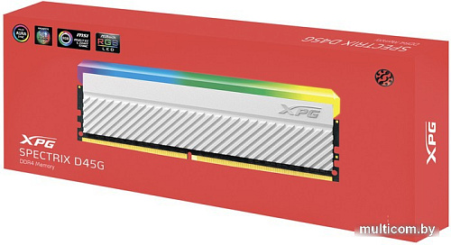 Оперативная память ADATA XPG Spectrix D45G RGB 16ГБ DDR4 3600 МГц AX4U360016G18I-CWHD45G