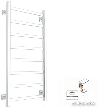 Полотенцесушитель Ростела Экспи Квадро V30 1/2" 8 перекладин 40x100 см (белый)