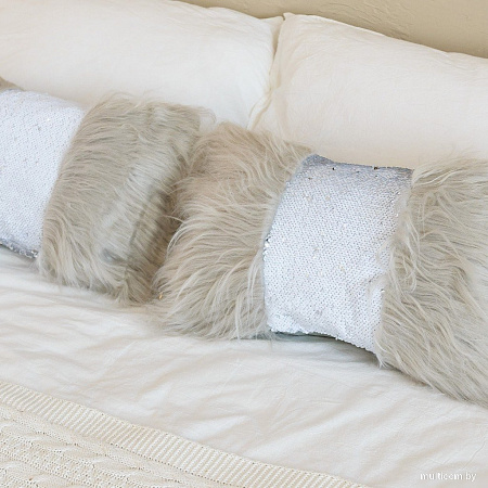 Декоративная подушка Solmax&Home SM06591 (серый, 2 шт)
