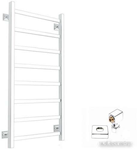 Полотенцесушитель Ростела Экспи Квадро V30 1/2" 8 перекладин 40x100 см (белый)