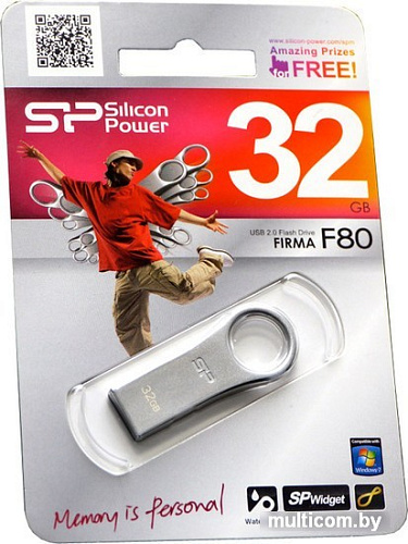 USB Flash Silicon-Power F80 32Gb (SP032GBUF2F80V1S)