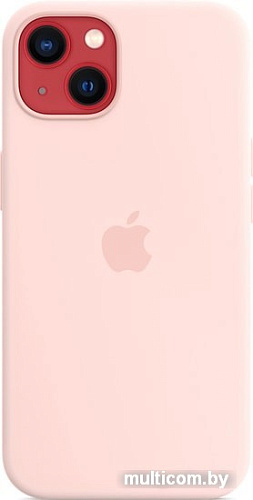 Чехол для телефона Apple MagSafe Silicone Case для iPhone 13 (розовый мел)