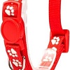 Ошейник Duvo Plus Белые лапки 11160/red (красный)