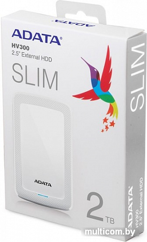 Внешний жесткий диск A-Data HV300 AHV300-4TU31-CWH 4TB (белый)