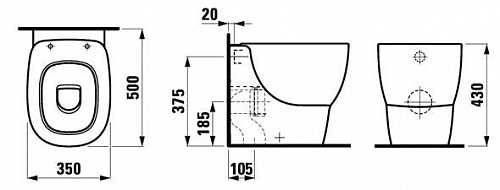 Унитаз Laufen Mimo [8215510000001]