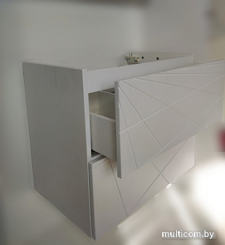 Garda Тумба под умывальник Geometry 38н_700_PVС (белый глянец)