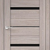 Межкомнатная дверь Velldoris Eco Flex City 2 60x200 (дуб анкор нордик/лакобель черное)