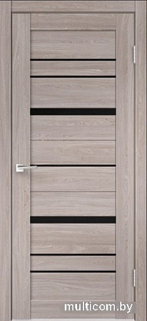 Межкомнатная дверь Velldoris Eco Flex City 2 60x200 (дуб анкор нордик/лакобель черное)