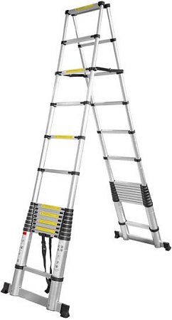 Лестница-стремянка ForceKraft BL-TA440 (2x14 ступеней)