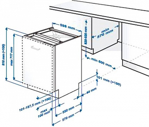 Посудомоечная машина BEKO DIN15310