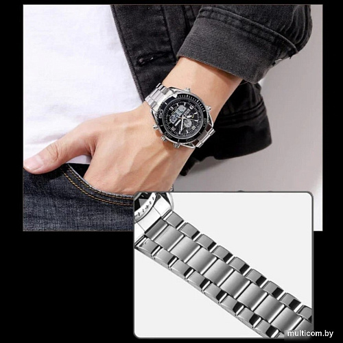 Наручные часы Skmei 1600 (серебристый/белый)