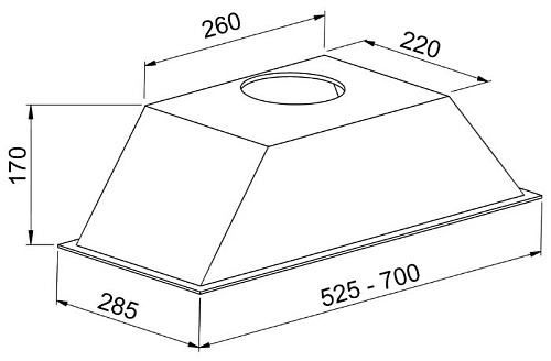 Встраиваемая вытяжка Zigmund & Shtain K 006.71 B
