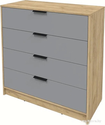 Комод Интерлиния Концепт КТ-К100 (серебро/дуб золотой)