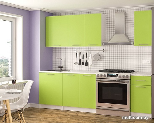 Готовая кухня Мебель-АРС Лион 1.8 м (лайм)