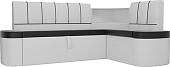 Угловой диван Mebelico Тефида 107539 (правый, черный/белый)