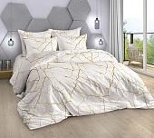 Постельное белье Миланика Мрамор Семейный (поплин)