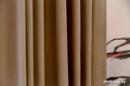 Комплект штор Decoretto Нубук песок пустыни НПП-K6 4.25x2.7 м (песочный, 2 шт)