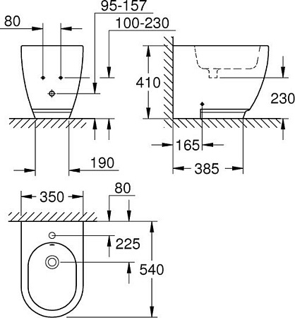 Биде Grohe Essence 3957500H