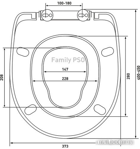 Сиденье для унитаза Berges Wasserhaus Family PSО 025903