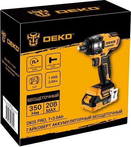 Гайковерт Deko DKIS PRO 086-1011 (с 1-им АКБ)