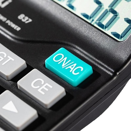 Калькулятор Deli E837 (черный)