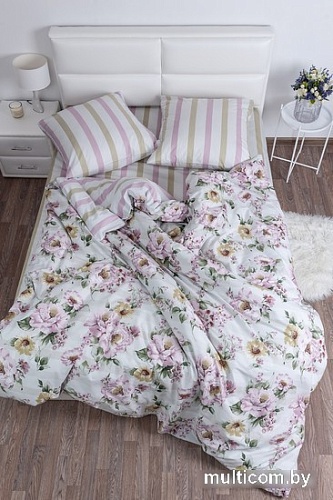 Постельное белье Миланика Вивьен 2сп (поплин)
