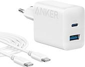 Сетевое зарядное Anker 312 20W Wall Charger (2 Ports) + C