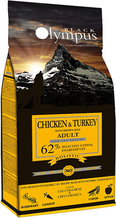 Сухой корм для собак Black Olympus Adult All Breeds Chicken & Turkey (для всех пород с курицей и индейкой) 2 кг