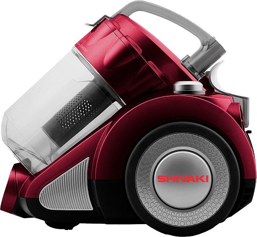 Пылесос Shivaki VCC0220 (с контейнером, винный)