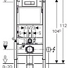 Инсталляция для унитаза Geberit DuoFix Plattenbau Delta 51 458.125.11.1