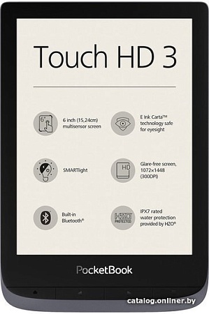Электронная книга PocketBook Touch HD 3 (серый)