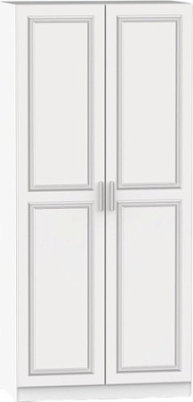 Шкаф распашной Интермебель Марсель 580 МР-09-B2 (белый софт)