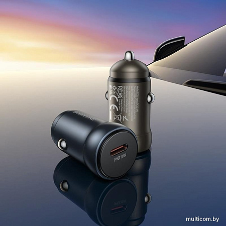 Автомобильное зарядное Borofone BZ32 USB Type-C (золотистый)