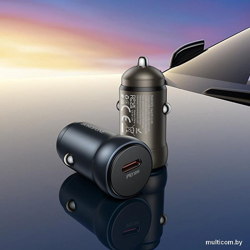 Автомобильное зарядное Borofone BZ32 USB Type-C (золотистый)