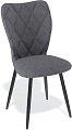 Стул Kenner 123s (черный/микровелюр серый)