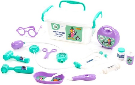 Игровой набор доктора терапевта Полесье Попугай Кеша Доктор 83333