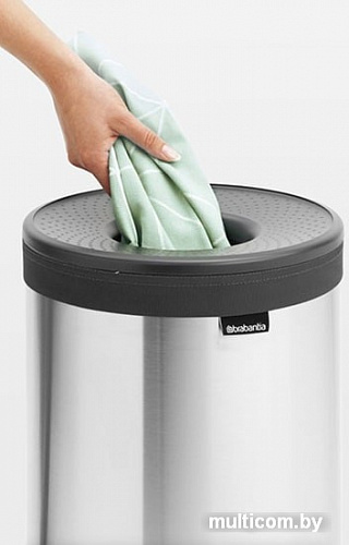 Бак Brabantia 103469 (стальной матовый, крышка темно-серая пластиковая)