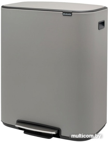 Brabantia Bo Pedal Bin 2 x 30 л (минерально-серый)