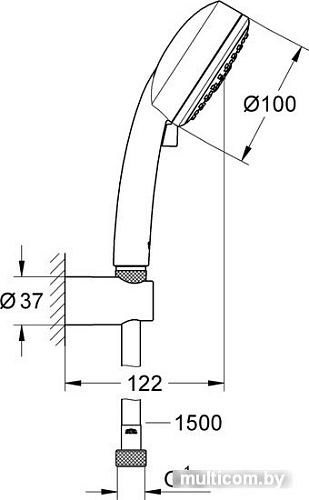 Душевой гарнитур Grohe Tempesta Cosmopolitan 100 27588002