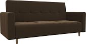 Диван Mebelico Вест 108722 (микровельвет, коричневый)